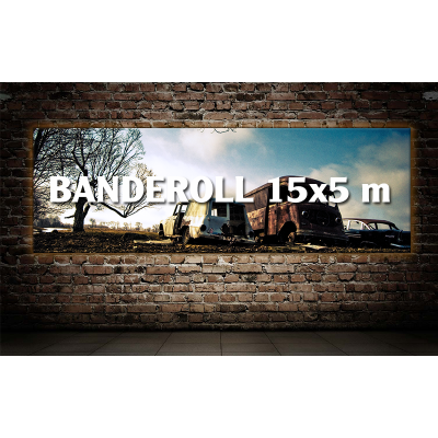 Banderoll 15x5 meter - Komplett!